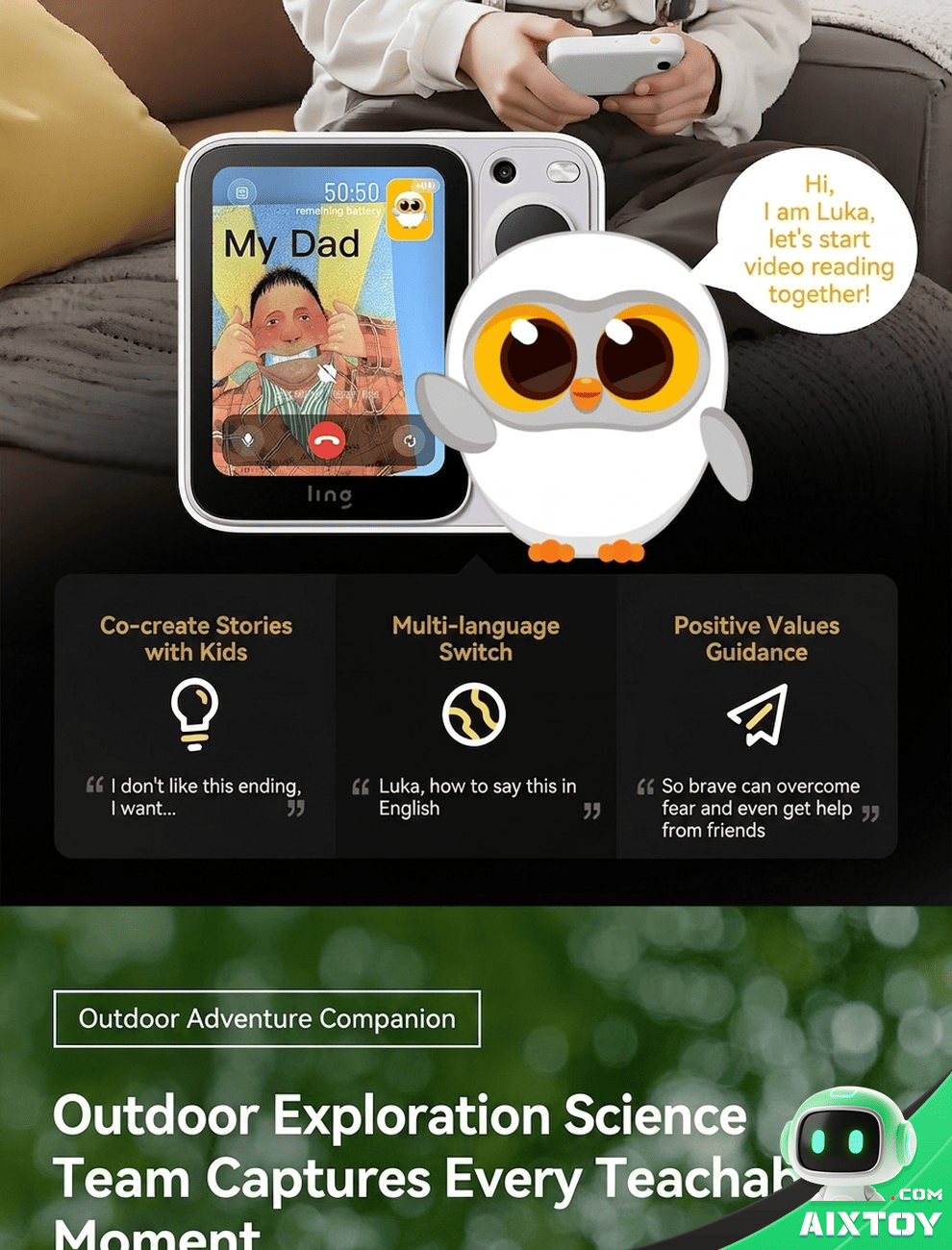 Ling AI Learning Companion - Smart Robot for Kids detail