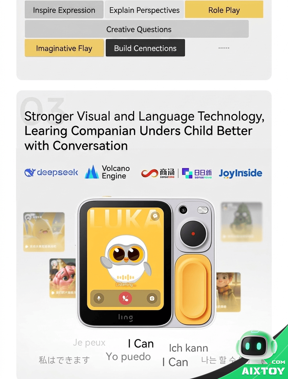 Ling AI Learning Companion - Smart Robot for Kids detail