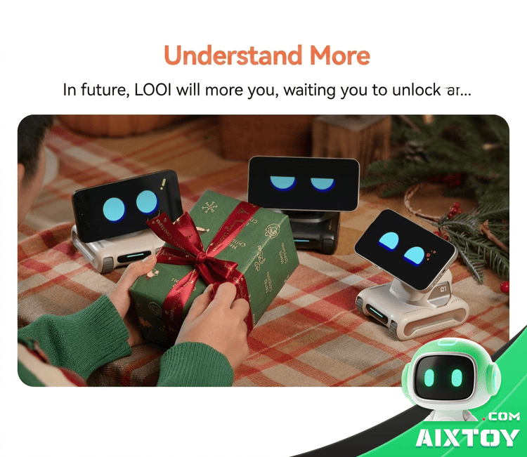 LOOI Phone AI Robot - Multi-Language Voice Chat & MagSafe Wireless Charging detail