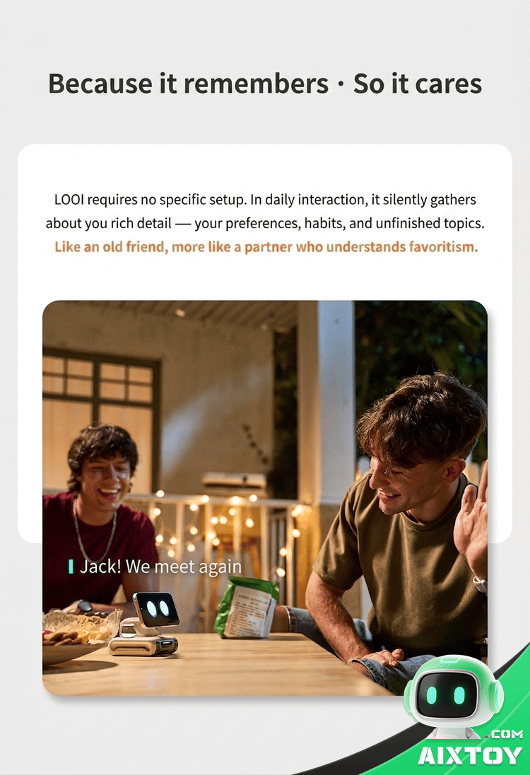 LOOI Phone AI Robot - Multi-Language Voice Chat & MagSafe Wireless Charging detail