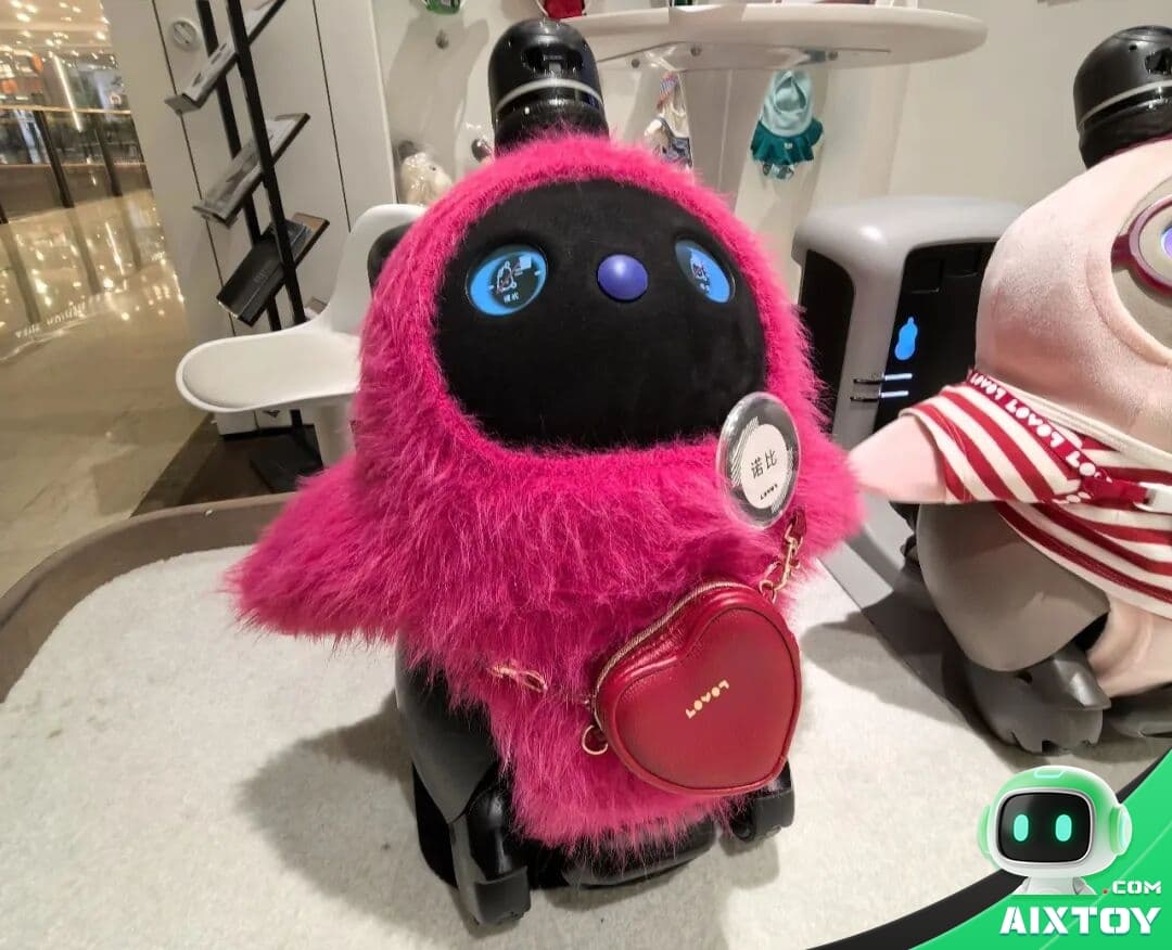LOVOT AI companion robot interacting in home environment showing autonomous behavior and lifelike presence