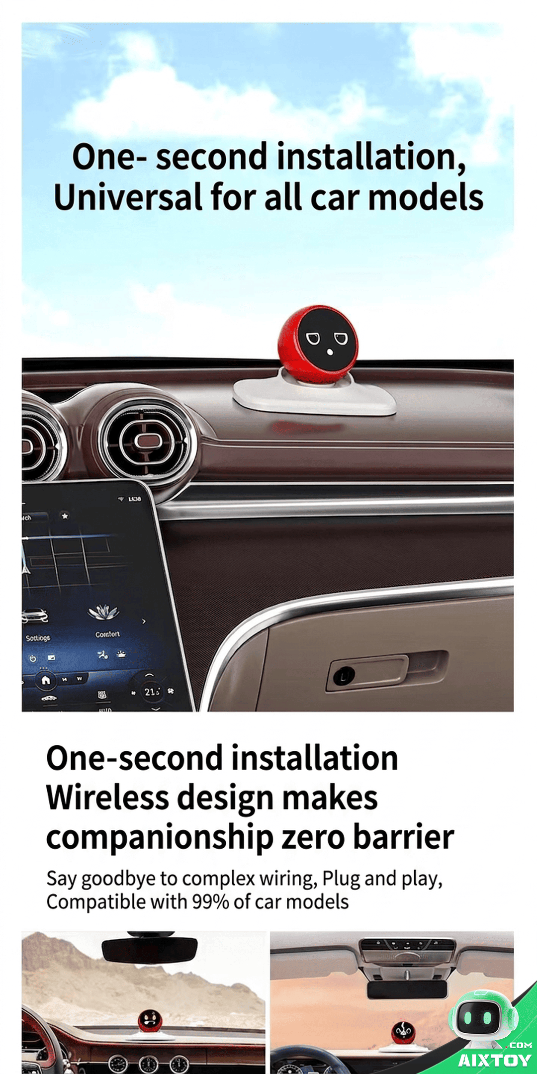 LUMI Car AI Robot - Dashboard Companion detail