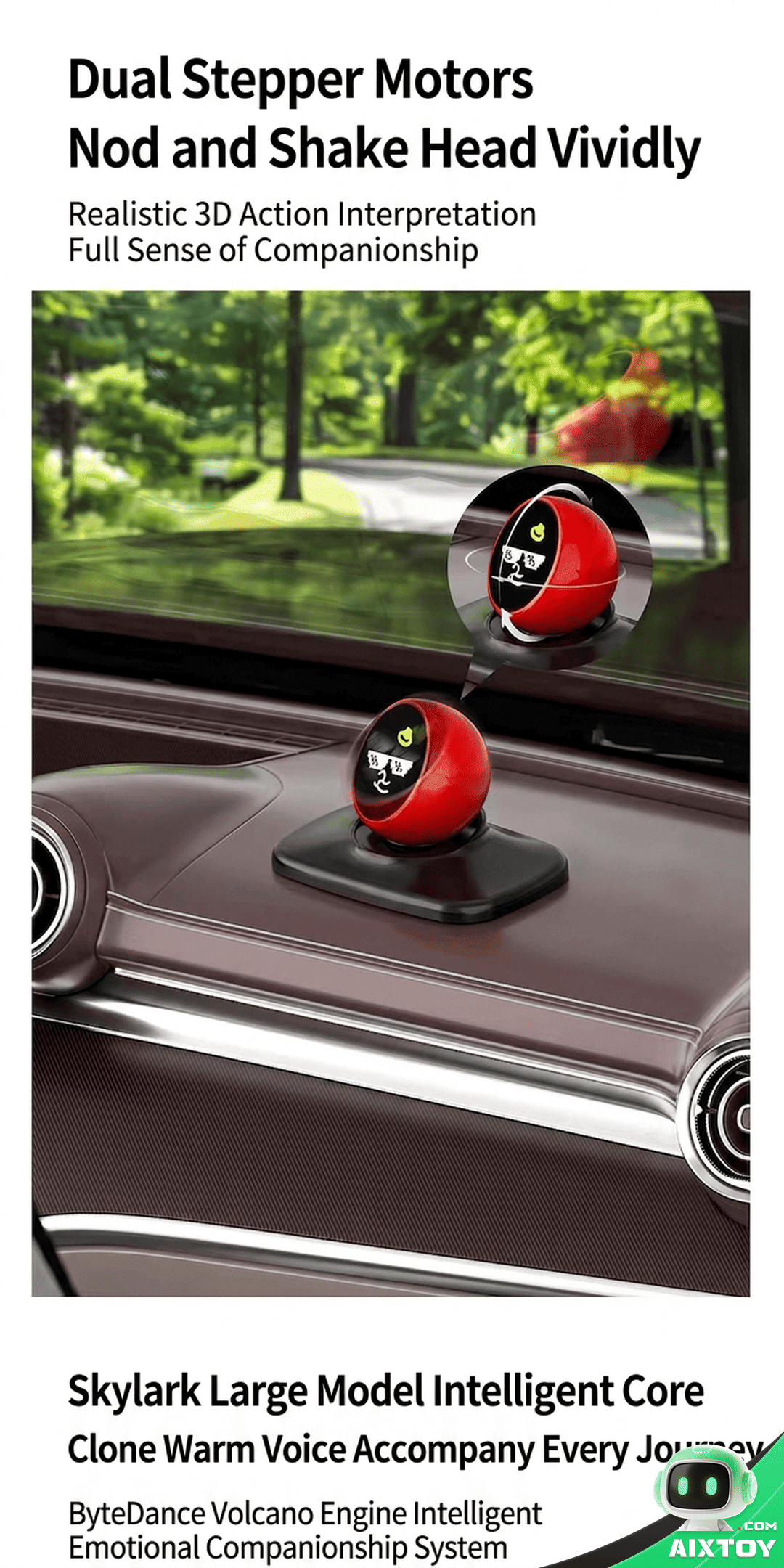 LUMI Car AI Robot - Dashboard Companion detail