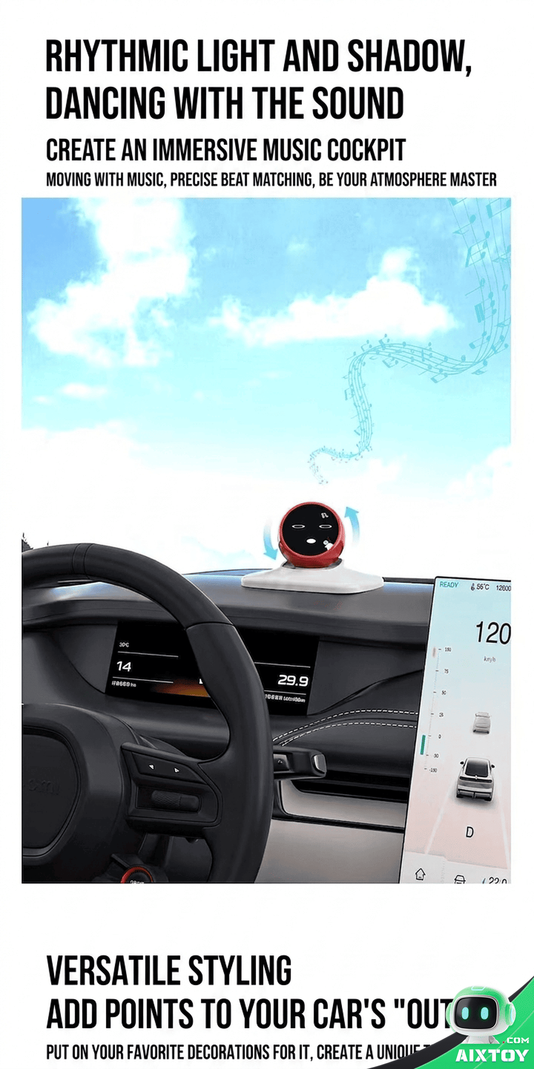 LUMI Car AI Robot - Dashboard Companion detail