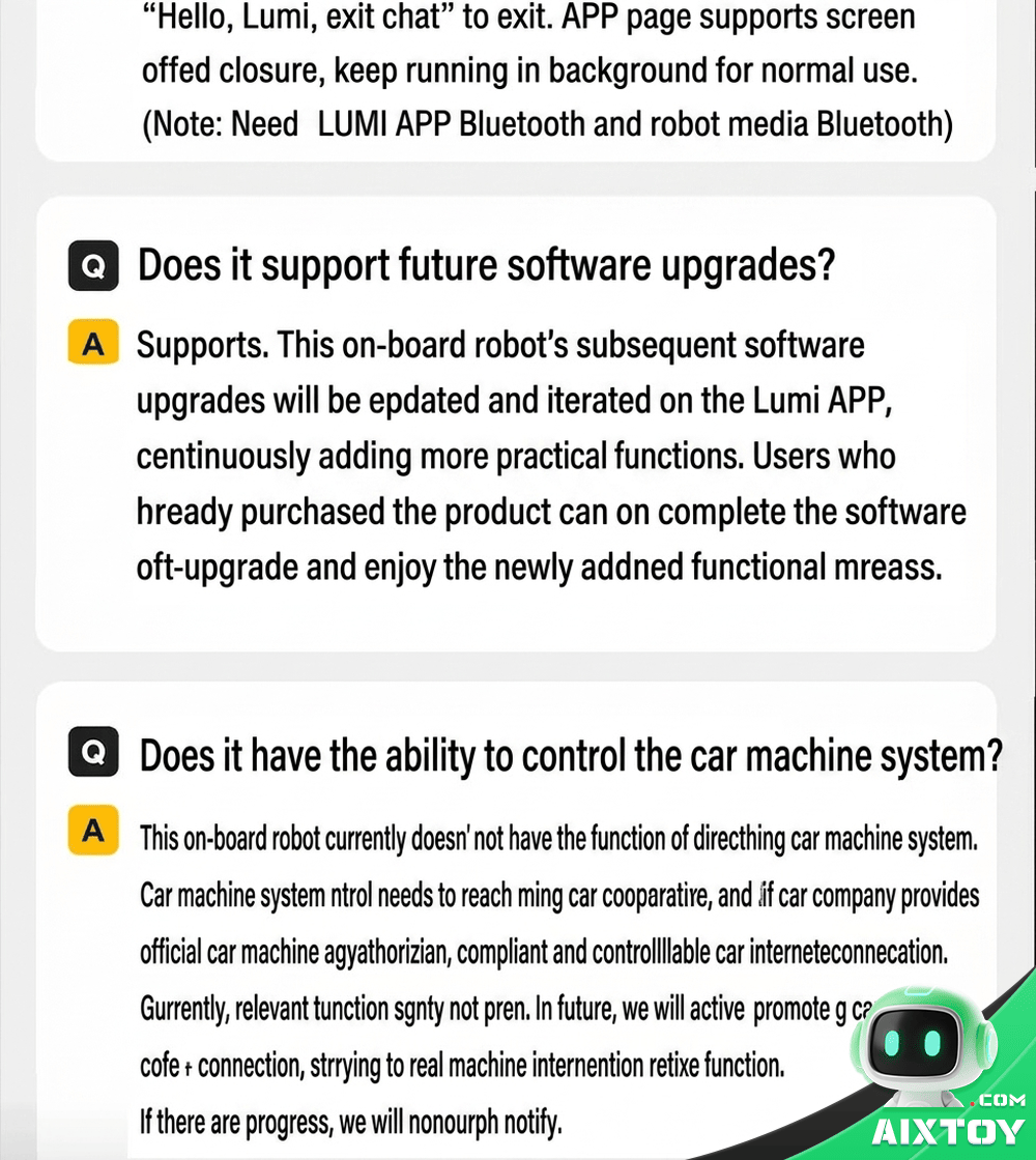 LUMI Car AI Robot - Dashboard Companion detail