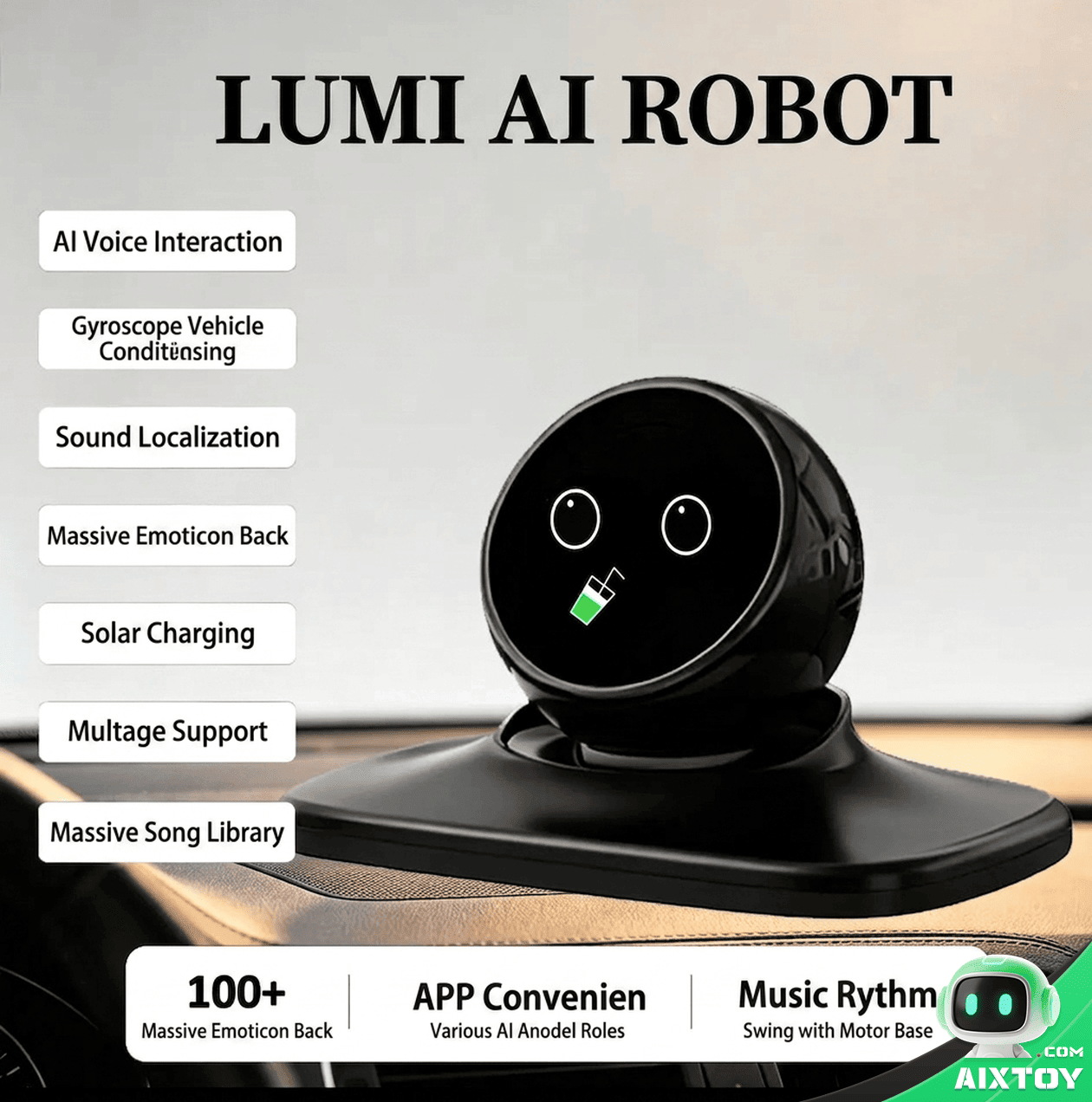 LUMI Car AI Robot - Dashboard Companion Gallery 1 LUMI Car AI Robot - Dashboard Companion gallery photo 1