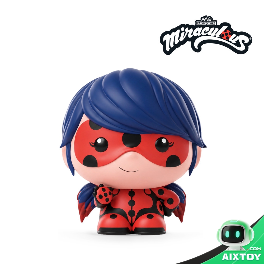 Mallow NFC figurine of Ladybug from the Miraculous franchise, used to start an interactive audio adventure