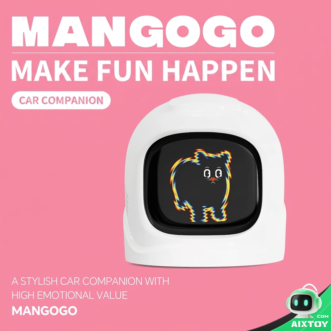 MANGOGO Car Robot gallery image 7 - AI companion smart gadget for car dashboard
