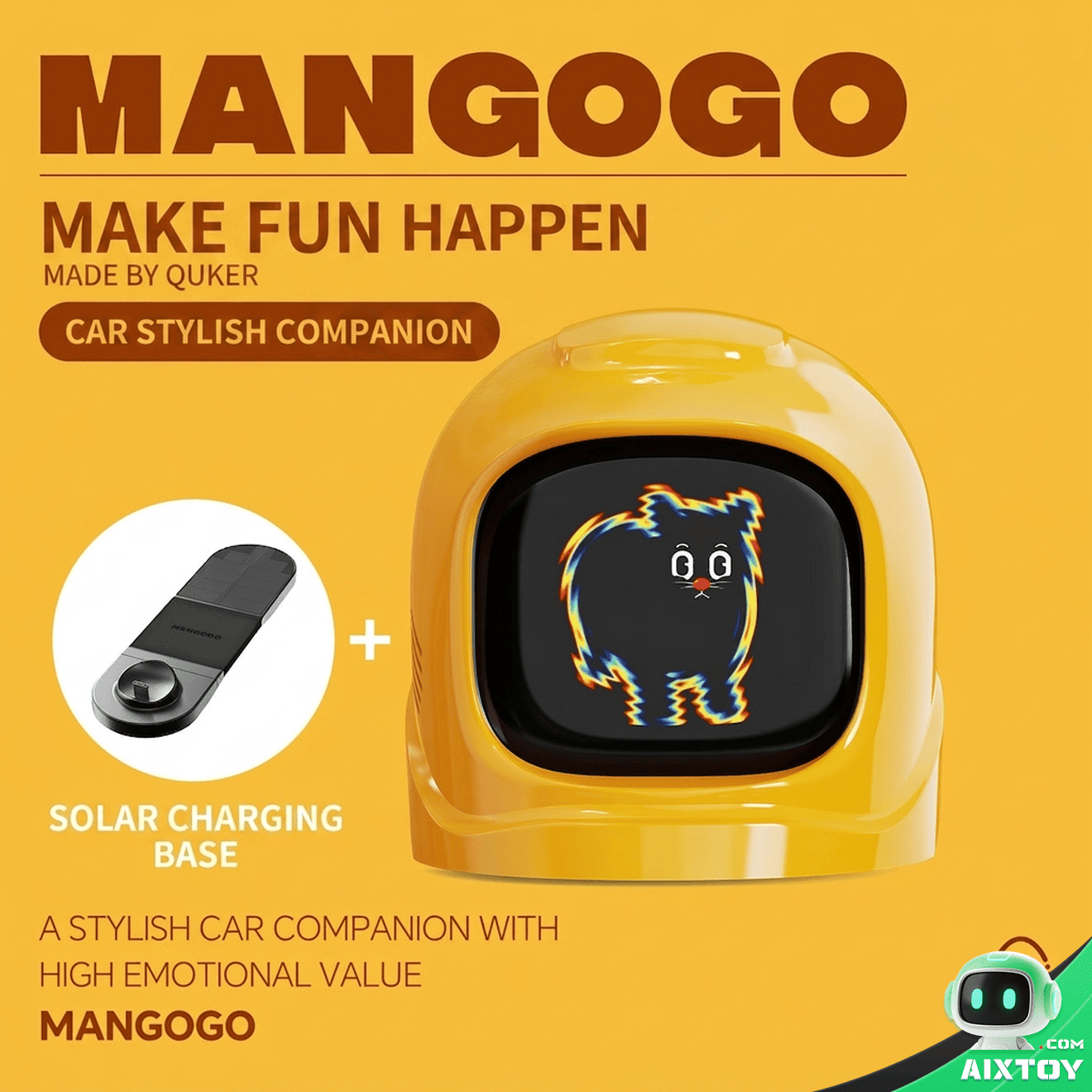 MANGOGO Car Robot gallery image 11 - AI companion smart gadget for car dashboard