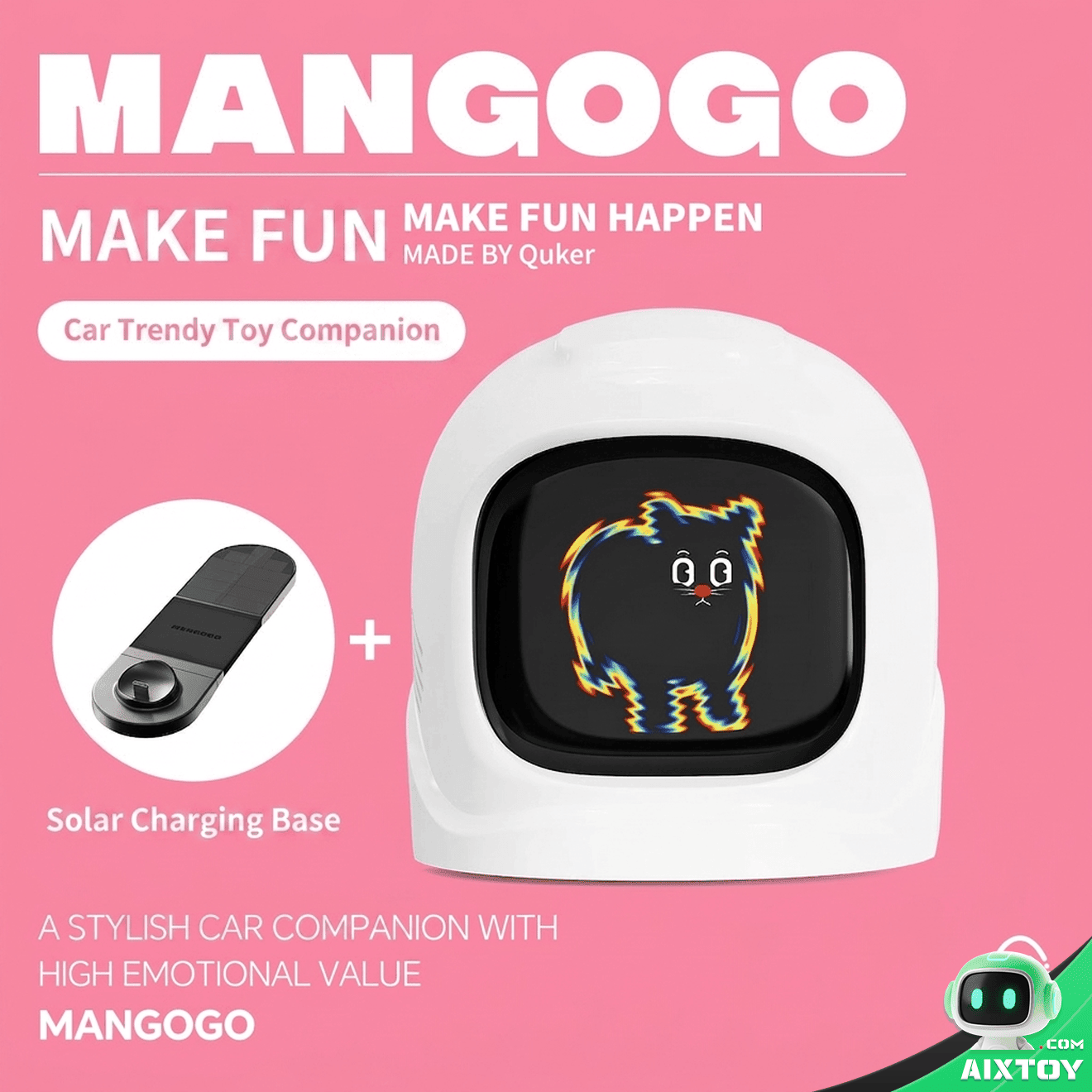 MANGOGO Car Robot gallery image 12 - AI companion smart gadget for car dashboard