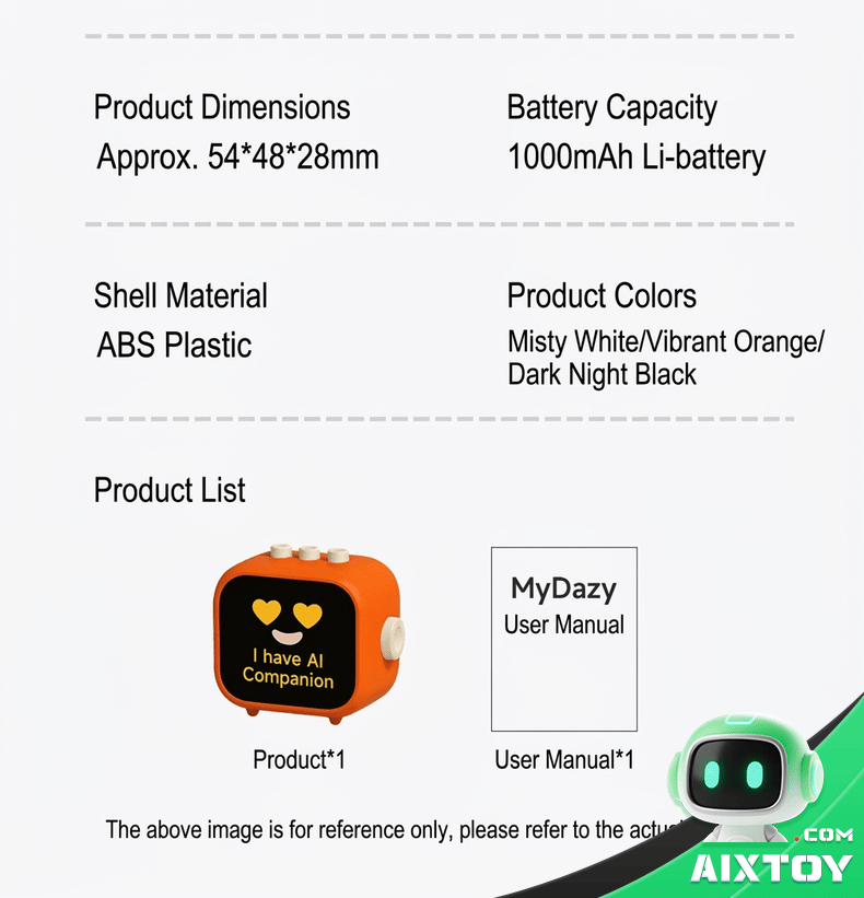 MyDazy 4G AI Robot - Smart Voice Chat Companion with DeepSeek detail
