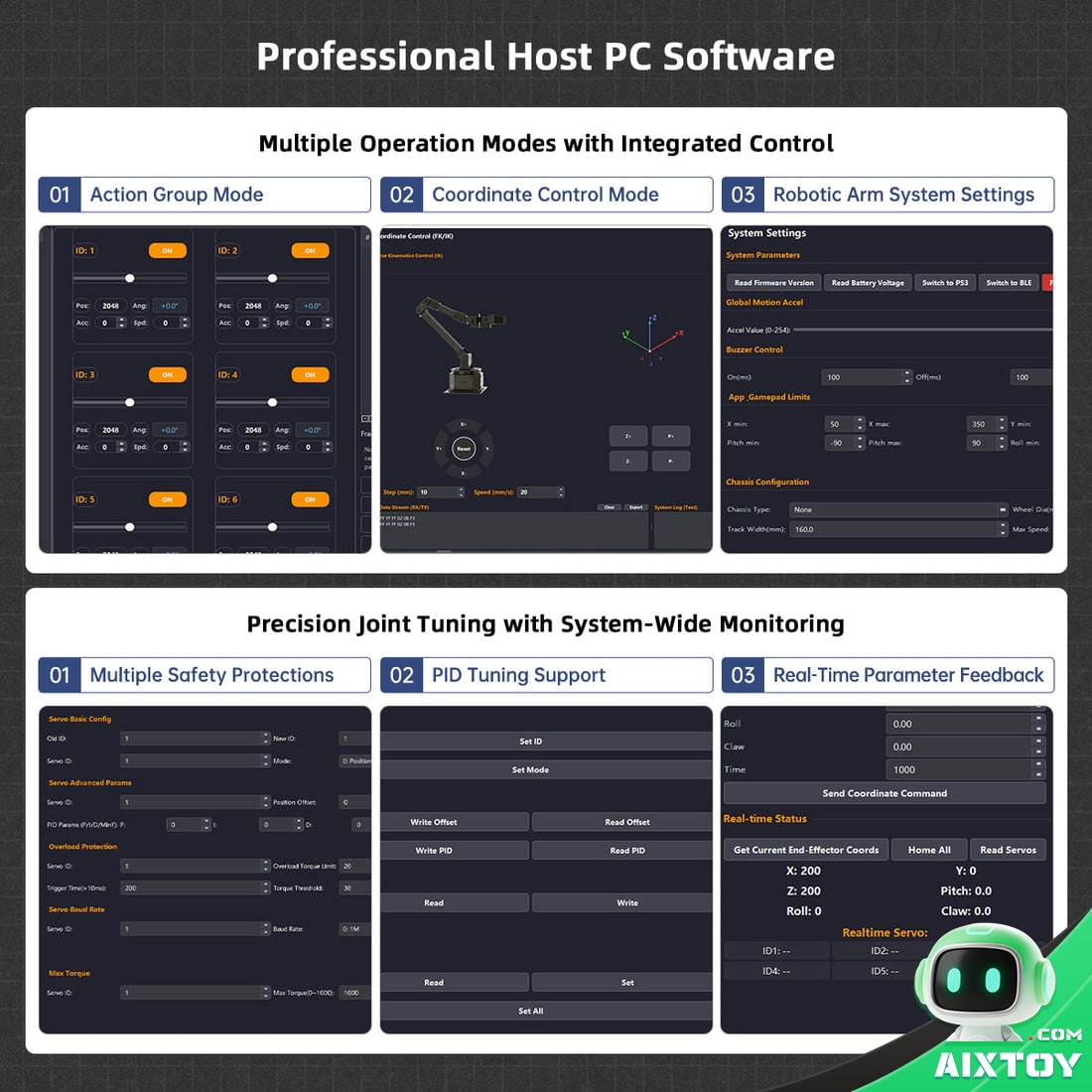 NexArm host PC software and ESP-NOW wireless cluster control NexArm host PC software and ESP-NOW wireless cluster control