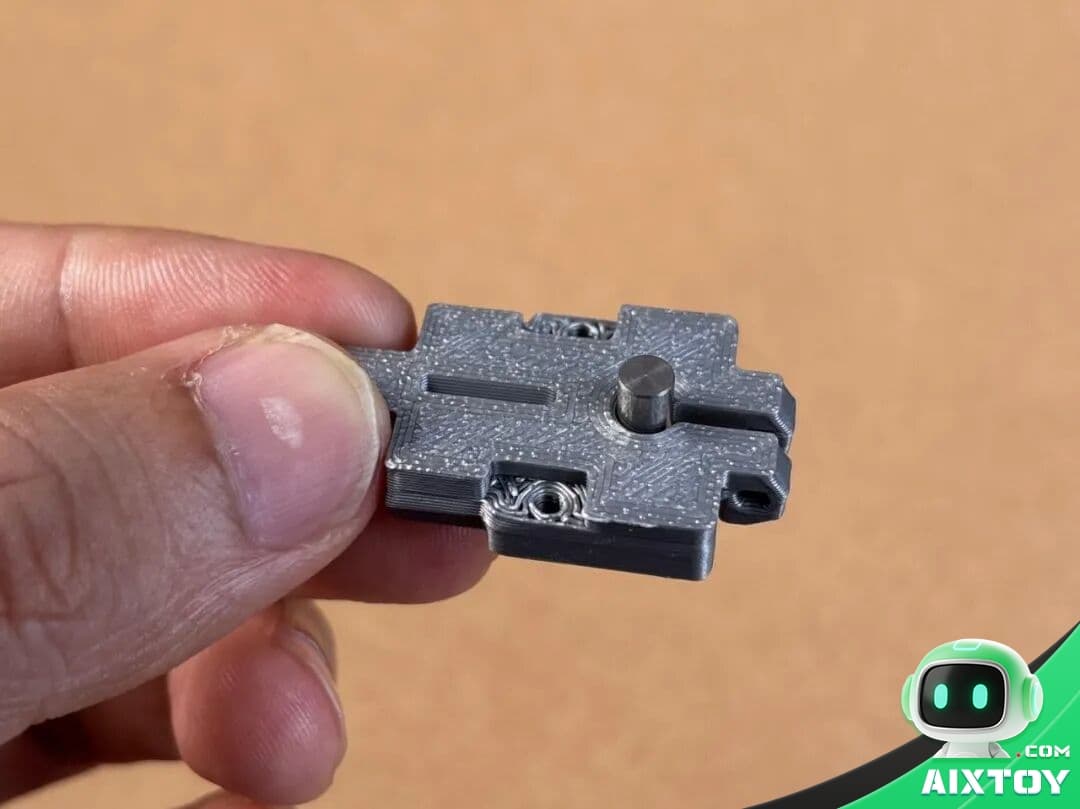 Leg attachment to body — top plate connection with M2×10mm screws Leg attachment to body — top plate connection with M2×10mm screws