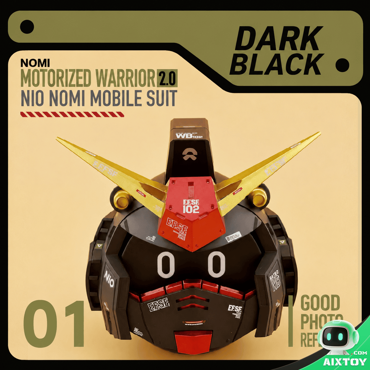 NOMI Mecha Warrior 2.0 Helmet Decoration - Gallery 11 NOMI Mecha Warrior 2.0 Helmet Decoration - Gallery 11