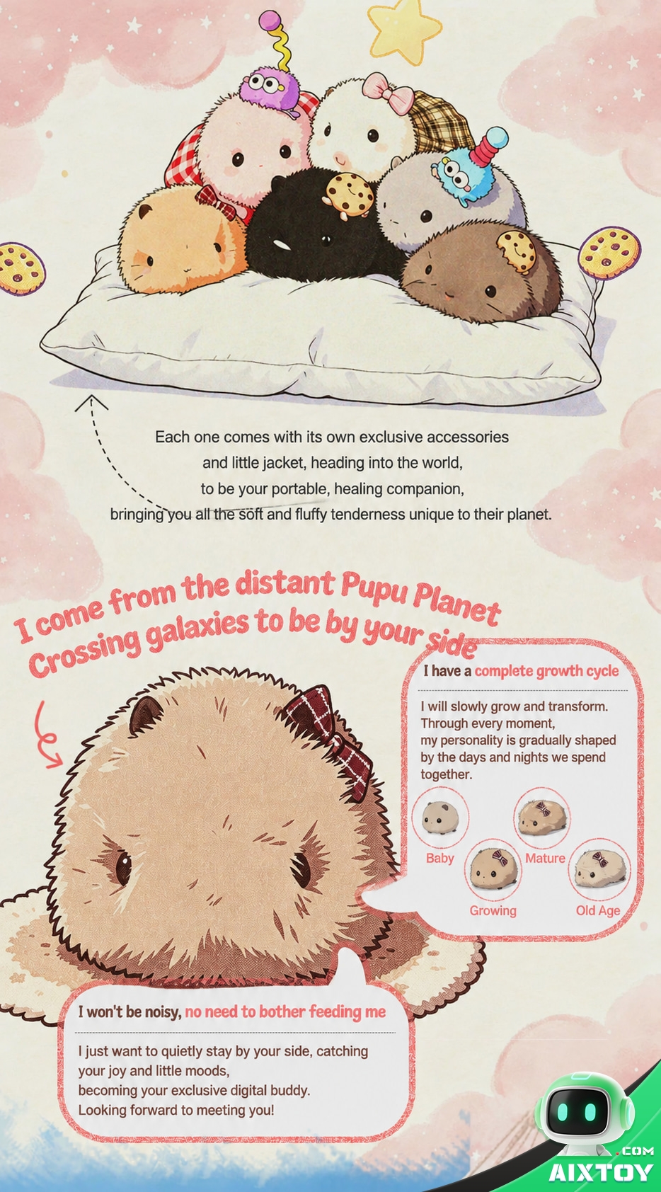 Pupu Mouse AI Plush Pet - Premium Talking Plush Companion with Gift Box Pupu Mouse AI Plush Pet - Premium Talking Plush Companion with Gift Box - feature detail