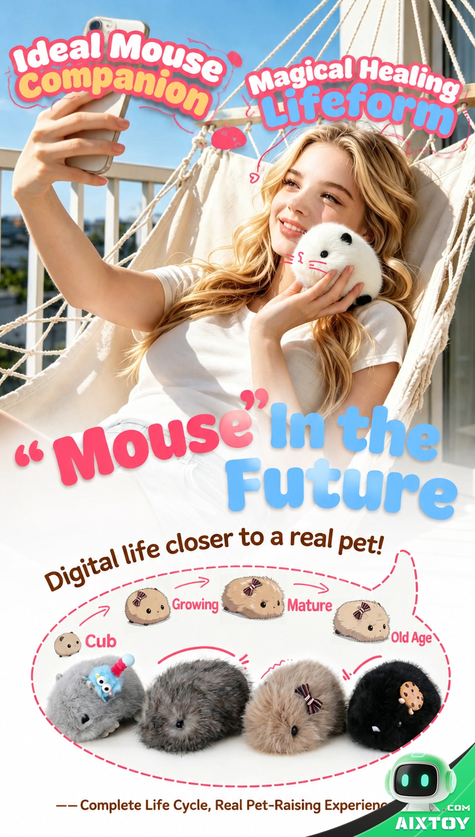 Pupu Mouse AI Plush Pet - Premium Talking Plush Companion with Gift Box Pupu Mouse AI Plush Pet - Premium Talking Plush Companion with Gift Box - feature detail
