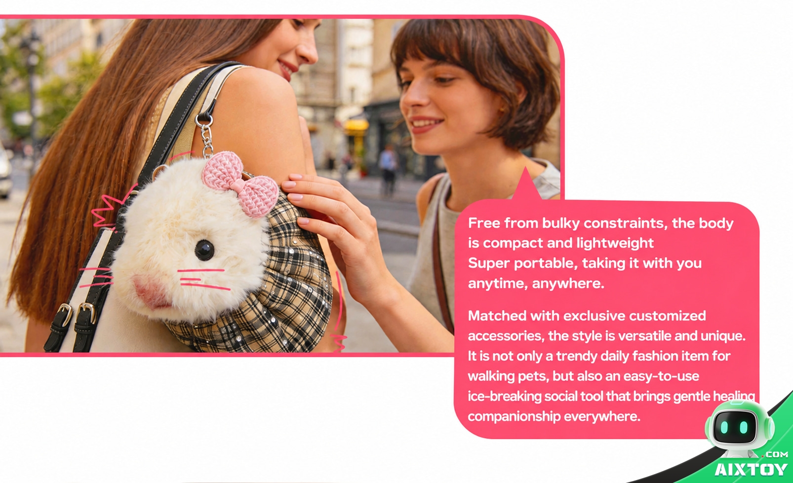 Pupu Mouse AI Plush Pet - Premium Talking Plush Companion with Gift Box Pupu Mouse AI Plush Pet - Premium Talking Plush Companion with Gift Box - feature detail