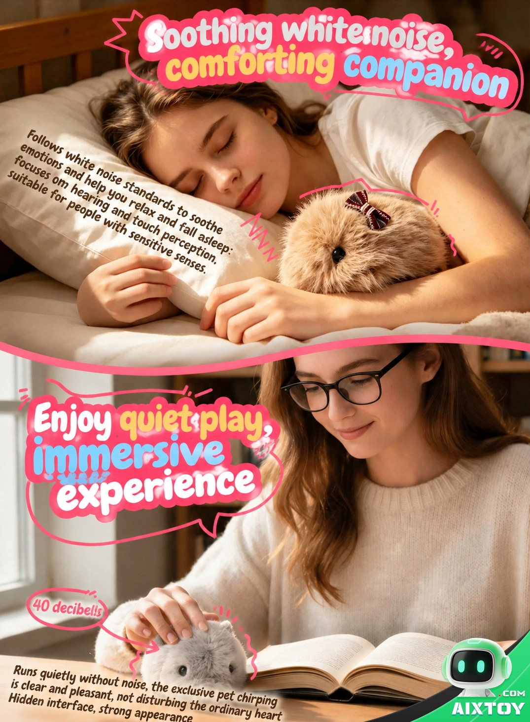 Pupu Mouse AI Plush Pet - Premium Talking Plush Companion with Gift Box Pupu Mouse AI Plush Pet - Premium Talking Plush Companion with Gift Box - feature detail