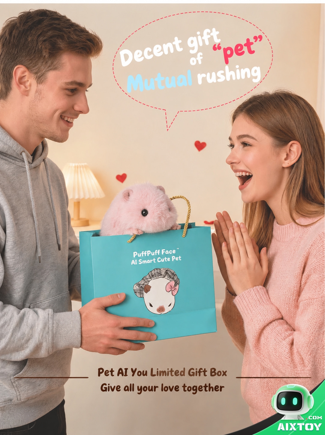 Pupu Mouse AI Plush Pet - Premium Talking Plush Companion with Gift Box Pupu Mouse AI Plush Pet - Premium Talking Plush Companion with Gift Box - feature detail