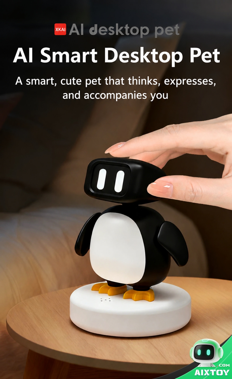 Qiubao AI Companion Robot - Desktop Talking Robot with Collectible Cards Qiubao AI Companion Robot - Desktop Talking Robot with Collectible Cards - feature detail