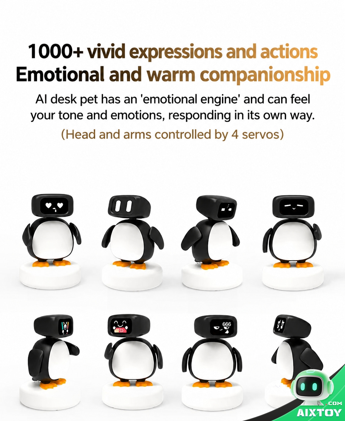 Qiubao AI Companion Robot - Desktop Talking Robot with Collectible Cards Qiubao AI Companion Robot - Desktop Talking Robot with Collectible Cards - feature detail