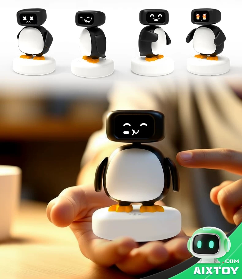 Qiubao AI Companion Robot - Desktop Talking Robot with Collectible Cards Qiubao AI Companion Robot - Desktop Talking Robot with Collectible Cards - feature detail