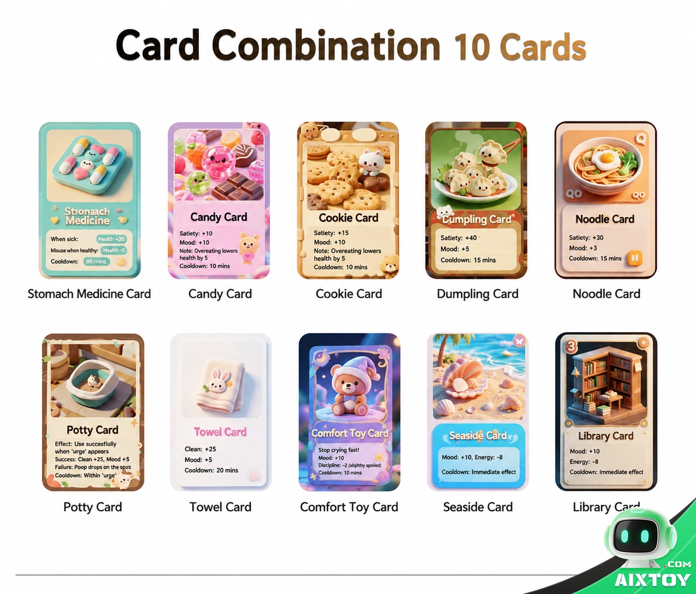 Qiubao AI Companion Robot - Desktop Talking Robot with Collectible Cards Qiubao AI Companion Robot - Desktop Talking Robot with Collectible Cards - feature detail