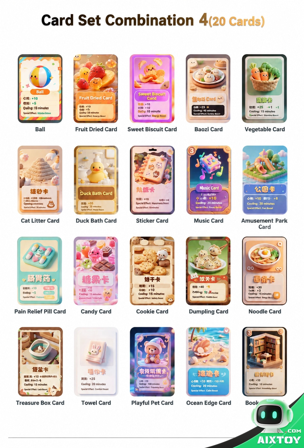 Qiubao AI Companion Robot - Desktop Talking Robot with Collectible Cards Qiubao AI Companion Robot - Desktop Talking Robot with Collectible Cards - feature detail