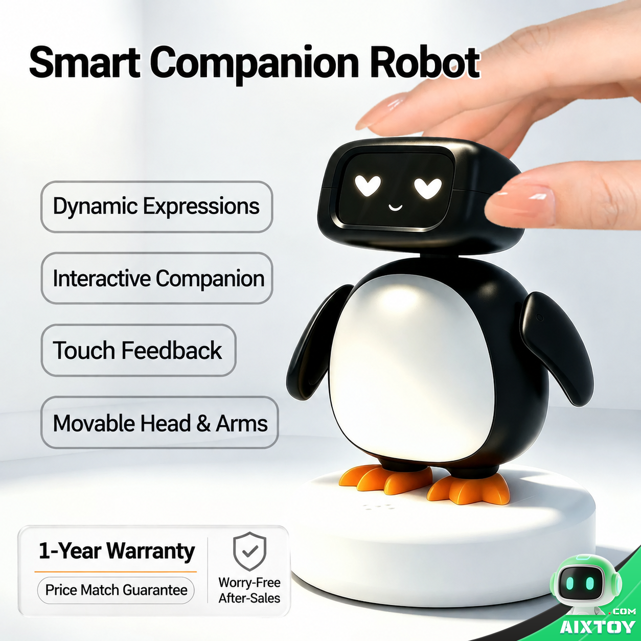 Qiubao AI Companion Robot - Desktop Talking Robot with Collectible Cards - Gallery image Qiubao AI Companion Robot - Desktop Talking Robot with Collectible Cards gallery view (AIXTOY)