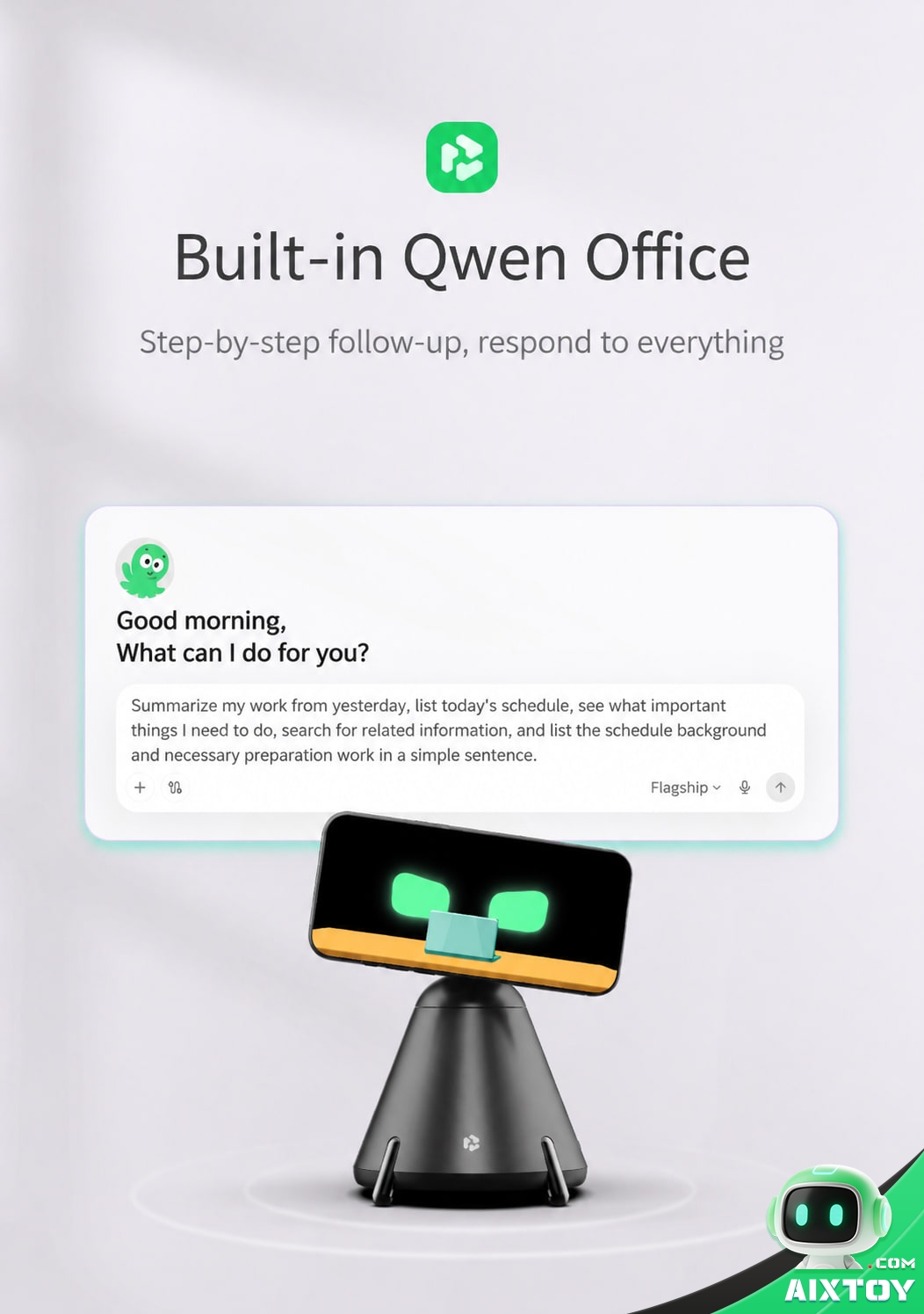 Built-in Qwen Office: QwenNote Eva follows up step by step and answers every task inside the Qwen Office agent Built-in Qwen Office: QwenNote Eva follows up step by step and answers every task inside the Qwen Office agent
