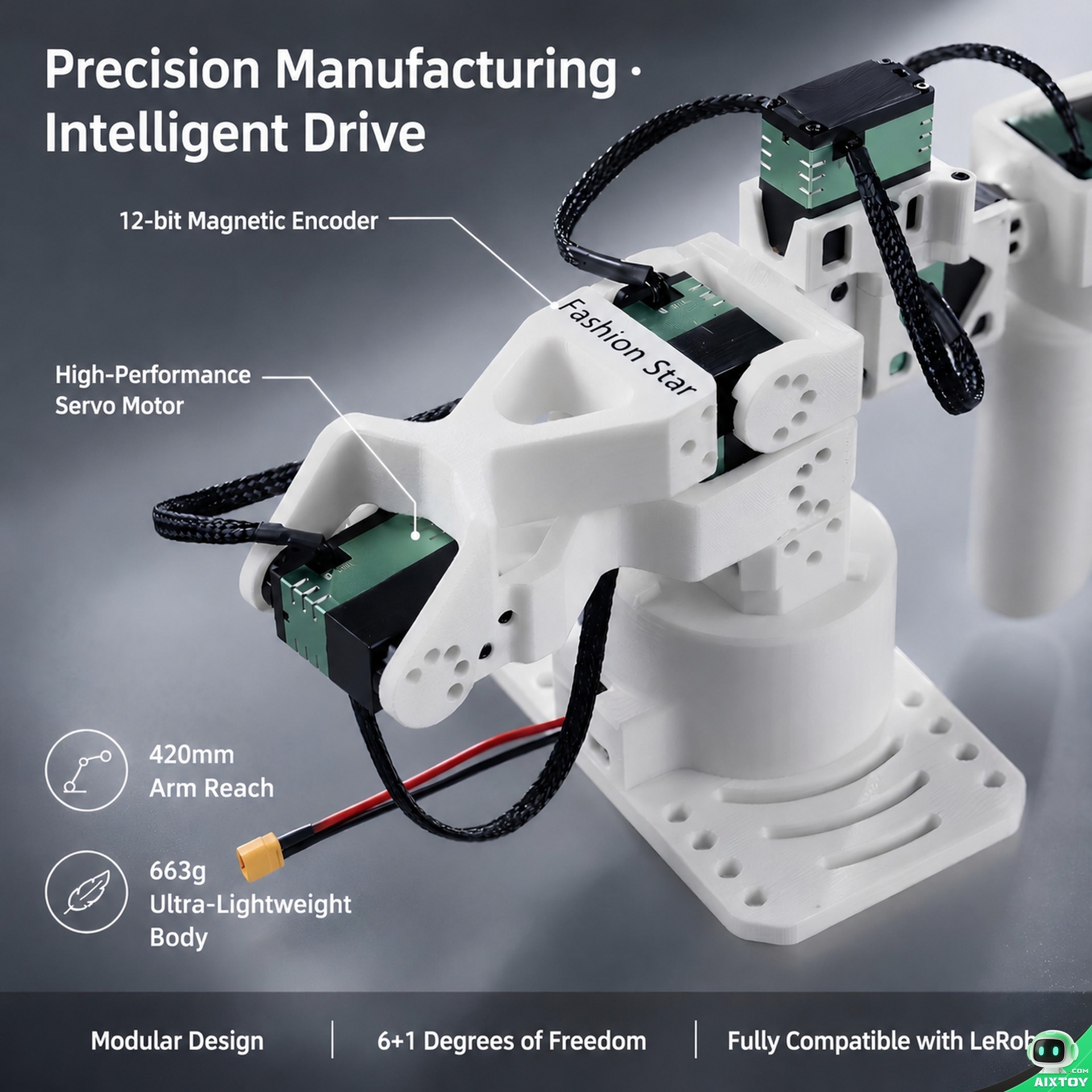 reBot Arm B601-DM ROS2 Open-Source Robotic Arm Detail 3 reBot Arm B601-DM ROS2 Open-Source Robotic Arm Detail 3