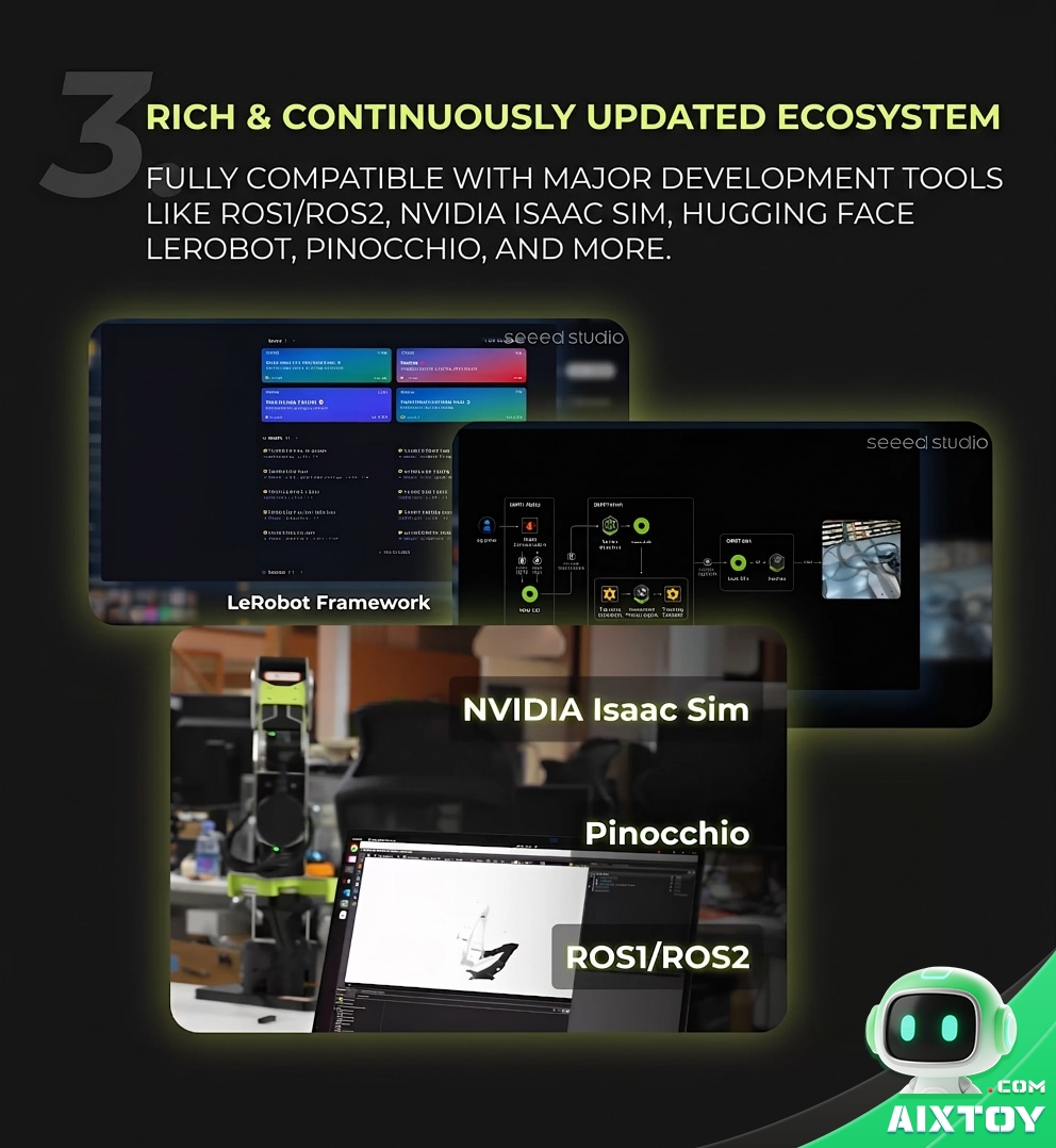 reBot Arm B601-RS Open-Source 6-Axis Robotic Arm - High-Precision Embodied AI Arm reBot Arm B601-RS Open-Source 6-Axis Robotic Arm - High-Precision Embodied AI Arm - feature detail