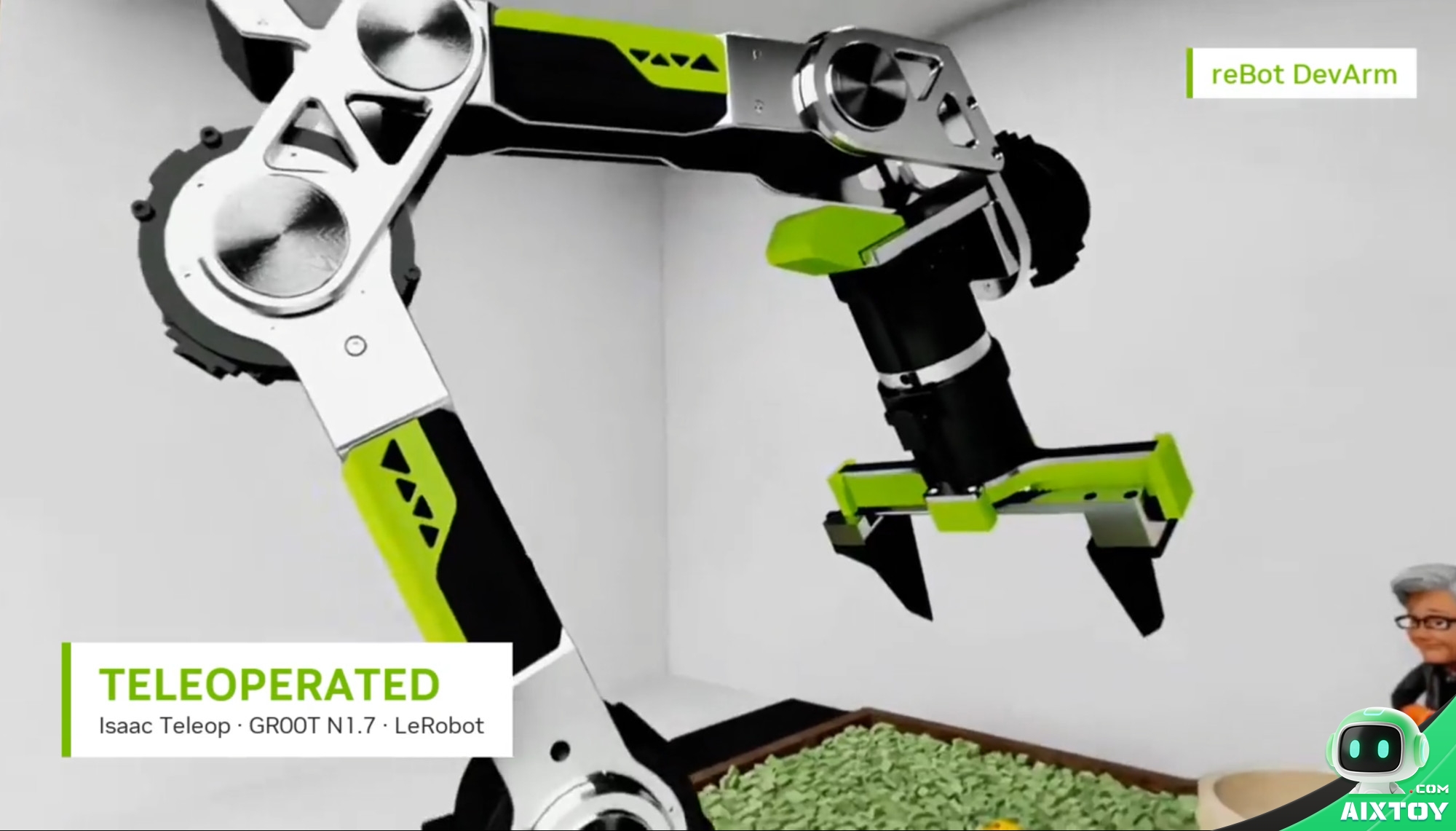 reBot DevArm with NVIDIA Isaac Teleop, GR00T N1.7 and LeRobot