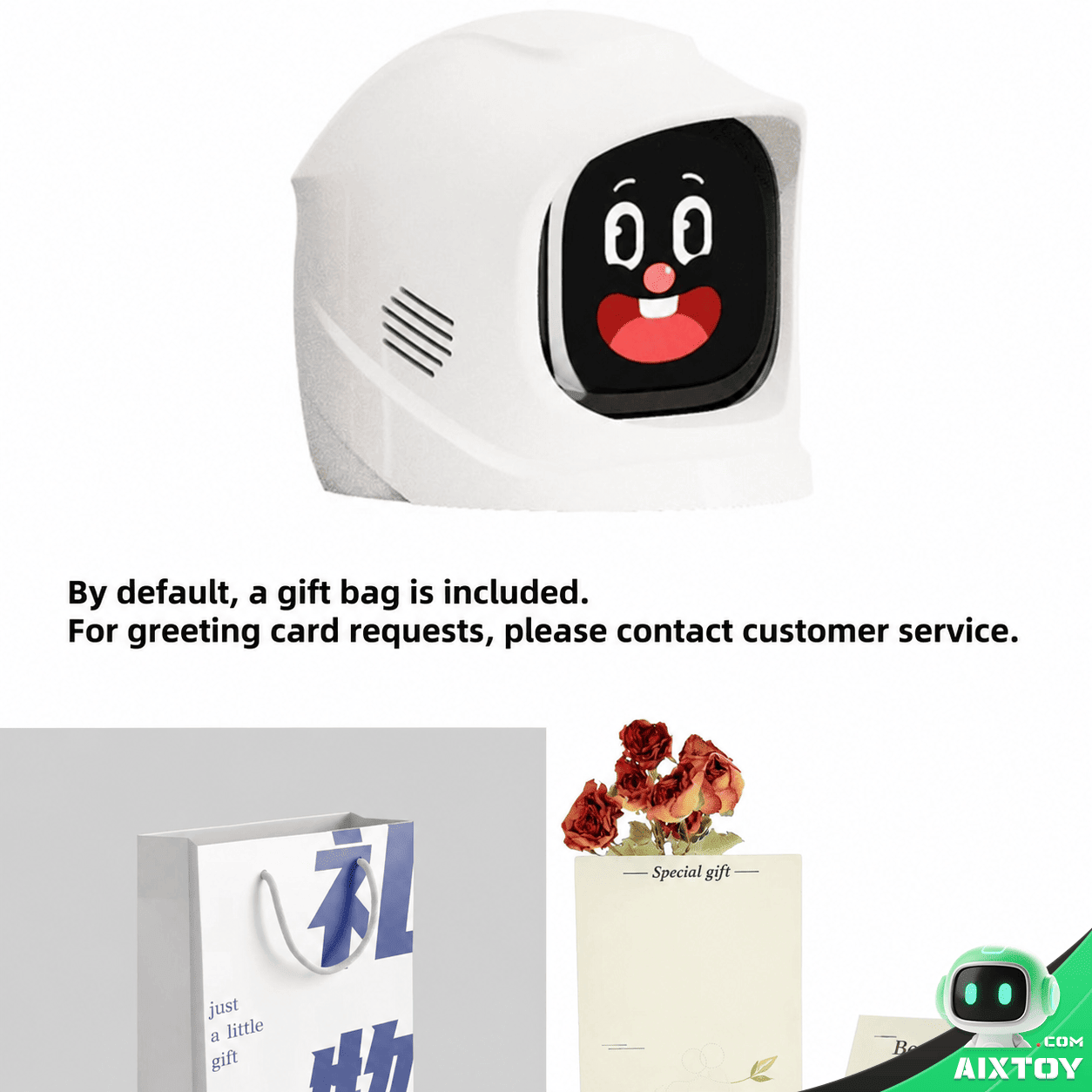 White Rimibot AI Video Robot