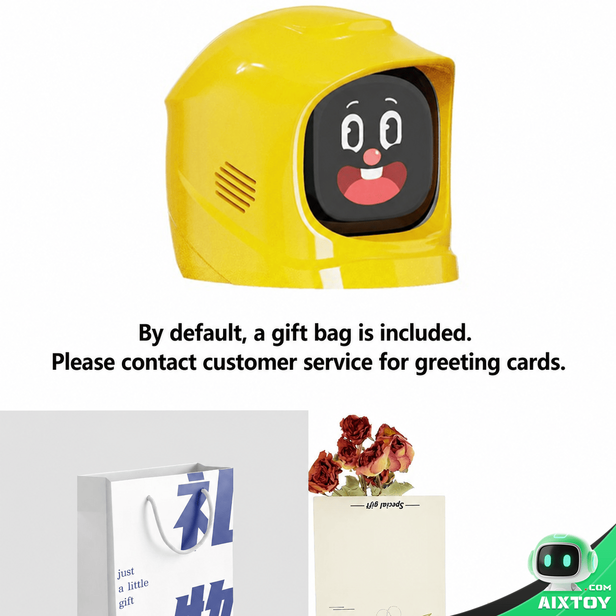 Yellow Rimibot AI Video Robot