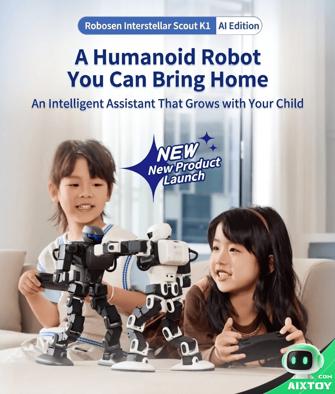 Robosen Interstellar Scout K1 - AI Qwen Powered Learning Robot detail