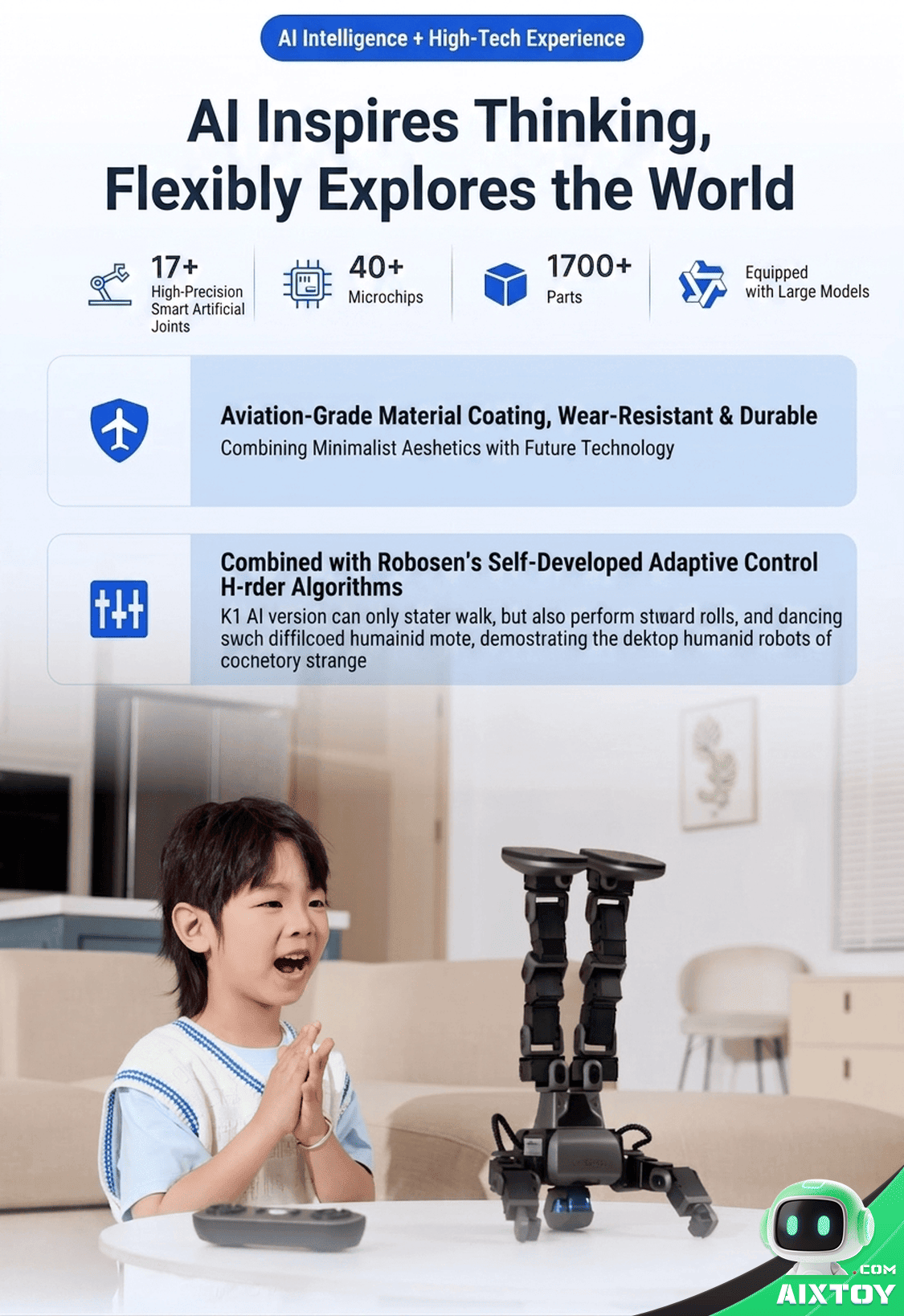 Robosen Interstellar Scout K1 - AI Qwen Powered Learning Robot detail