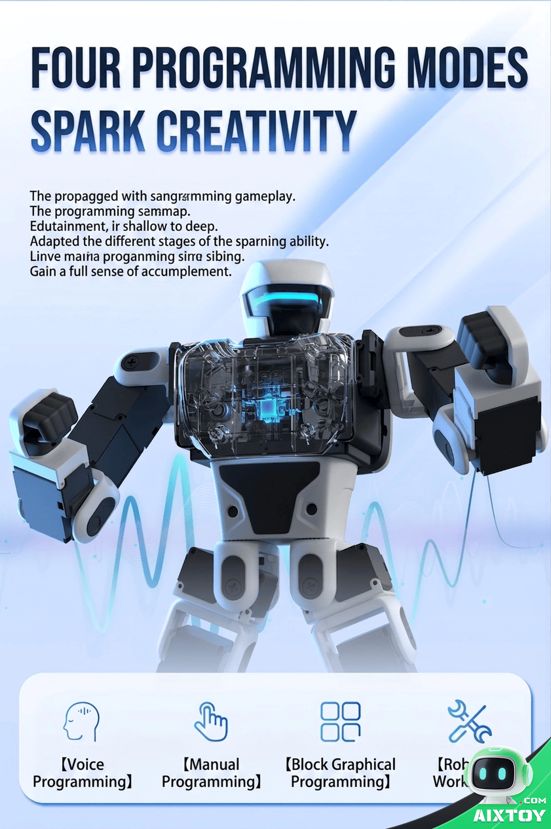 Robosen Interstellar Scout K1 - AI Qwen Powered Learning Robot detail