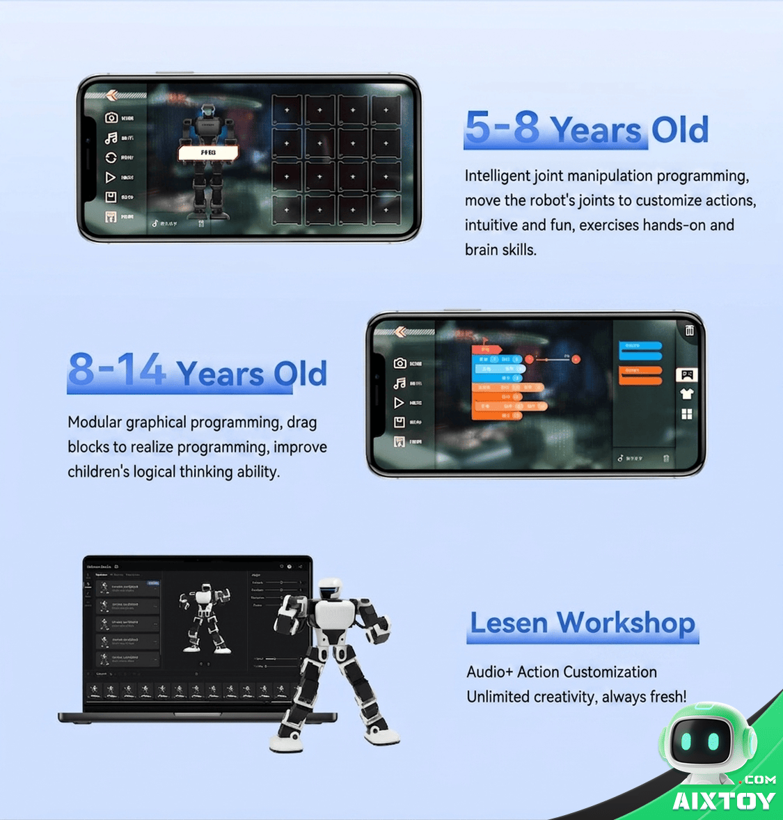 Robosen Interstellar Scout K1 - AI Qwen Powered Learning Robot detail