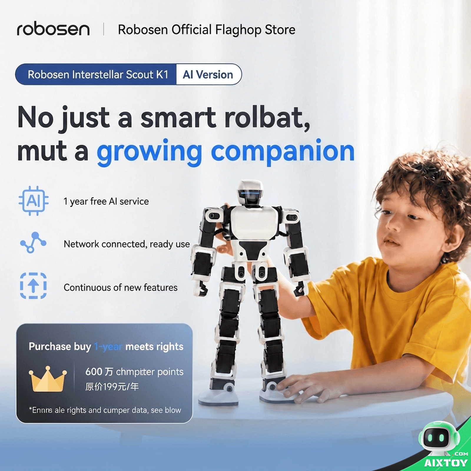 Robosen Interstellar Scout K1 - AI Qwen Powered Learning Robot gallery photo 4