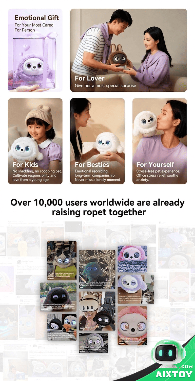 Ropet AI Pet Robot - Emotional Companion detail