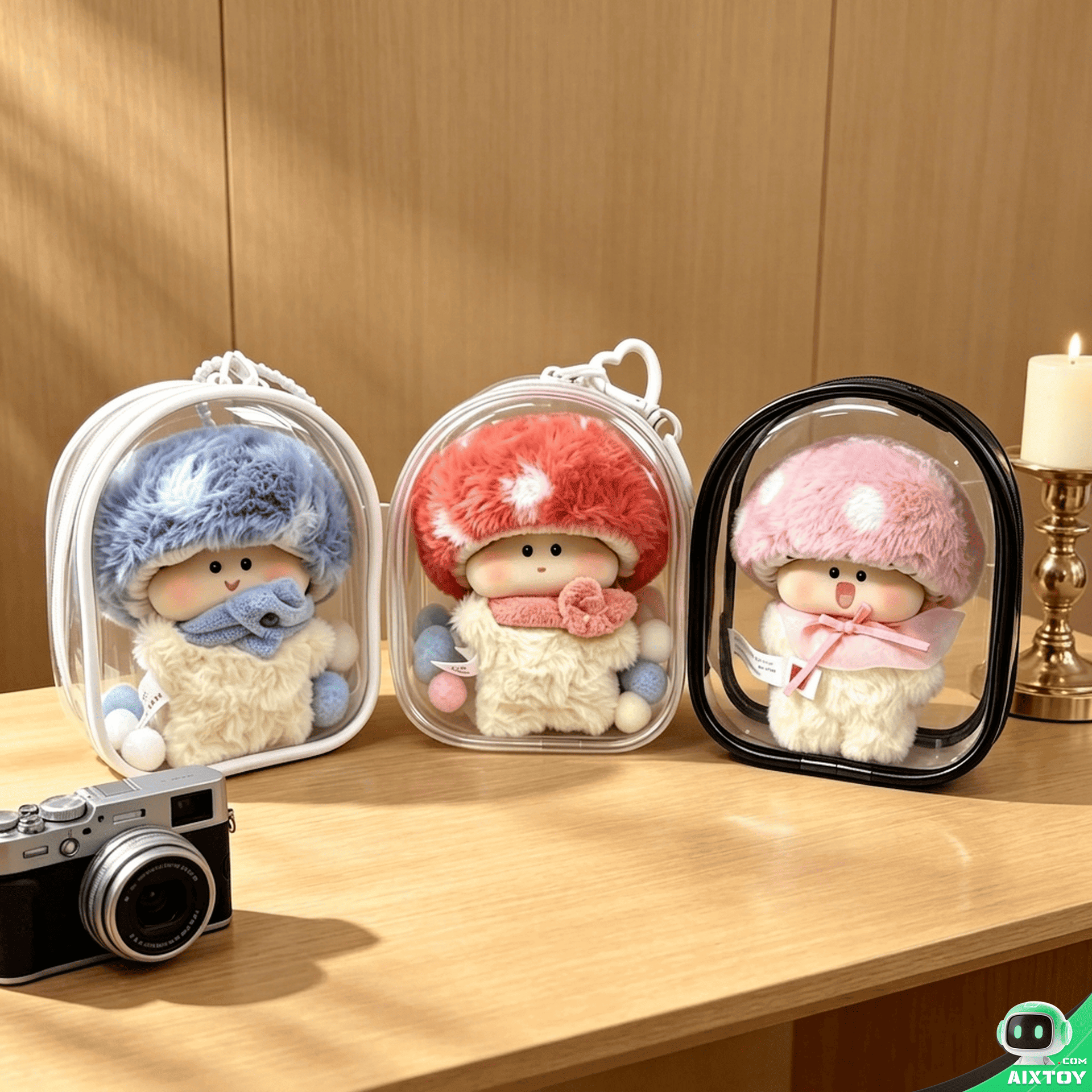 Sowii Mushroom Plush Bag - Protective Carrying Case Detail 1 Sowii Mushroom Plush Bag - Protective Carrying Case Detail 1