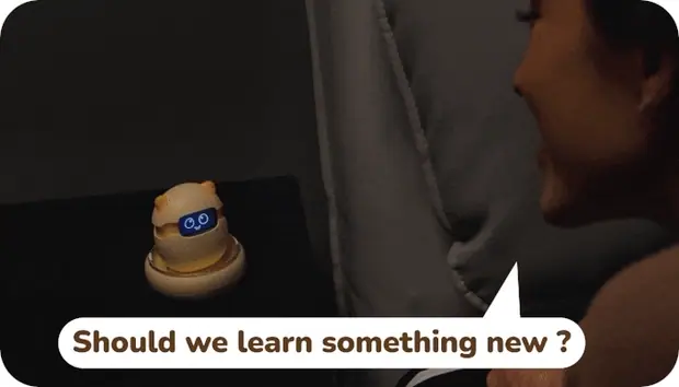 Sweekar asking questions and learning new things through conversation Sweekar asking questions and learning new things through conversation