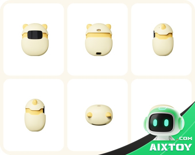 Six angles of the yellow Sweekar pocket pet shell Six angles of the yellow Sweekar pocket pet shell