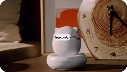 Sweekar sleeps beside an alarm clock and wakes up when picked up Sweekar sleeps beside an alarm clock and wakes up when picked up