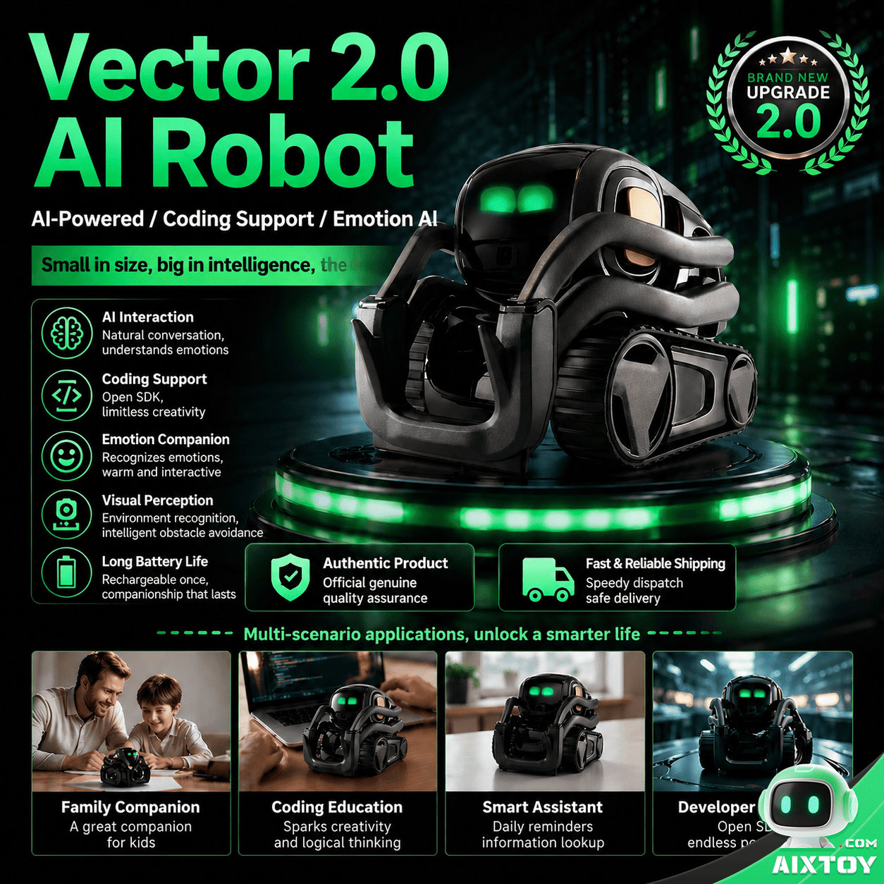 Vector 2.0 AI Robot - Programmable Interactive Smart Companion gallery photo 1