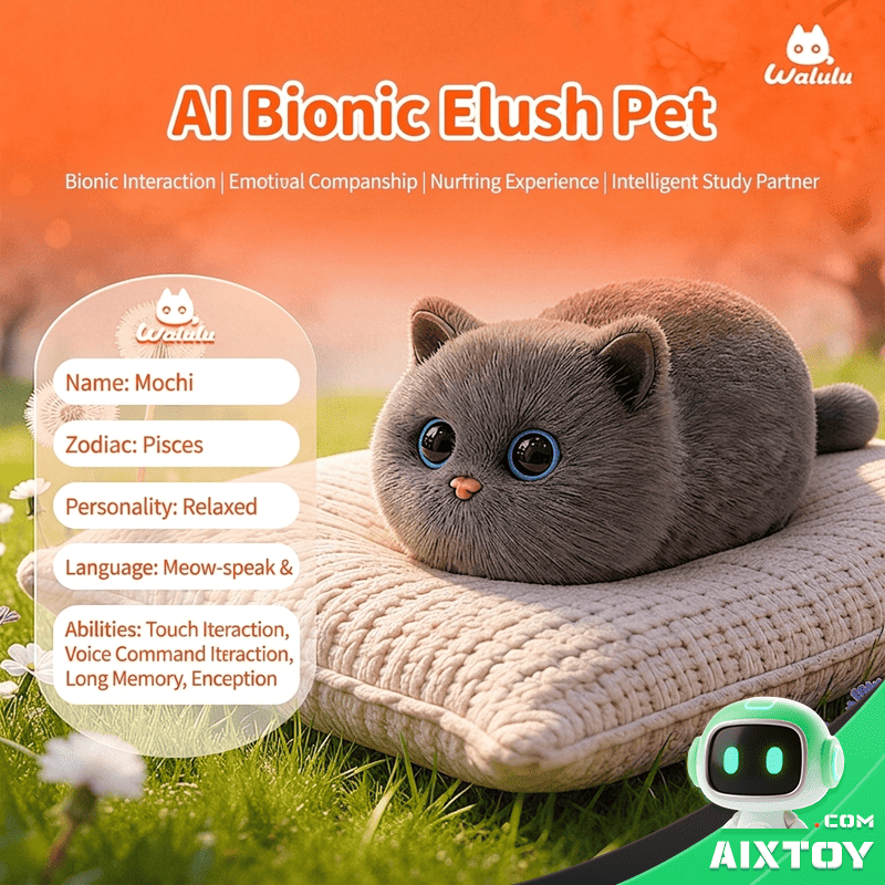 Walulu Cat AI Pet Robot - Smart Plush Feline Companion Toy Gallery 1 Walulu Cat AI Pet Robot - Smart Plush Feline Companion Toy gallery photo 1