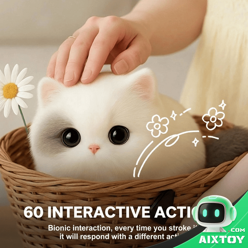Walulu Cat AI Pet Robot - Smart Plush Feline Companion Toy gallery photo 3