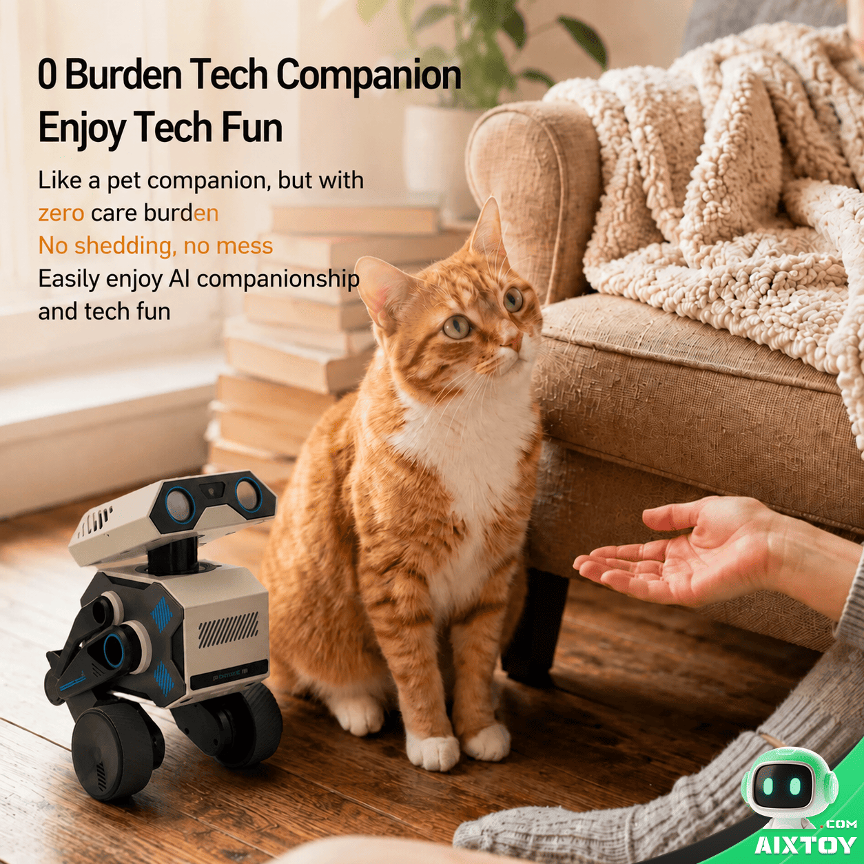 WYNDME WaiMi 01 PRO 01pro gallery 04 zero burden companion - AI companion robot product image