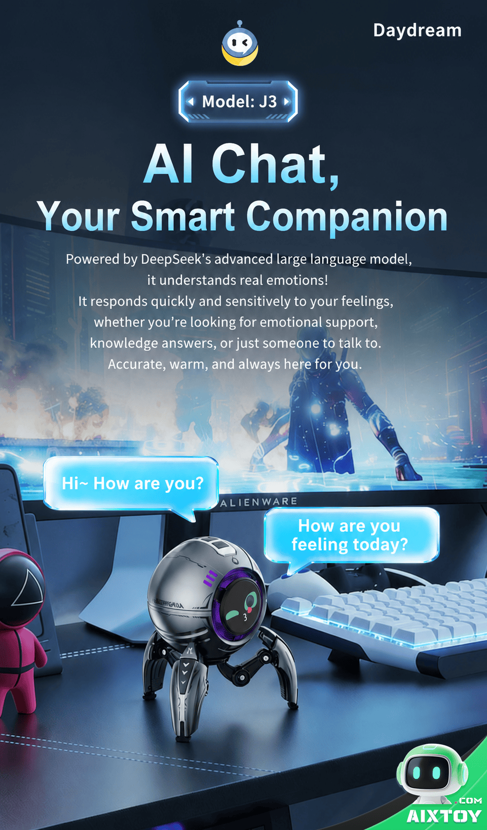 Xiaozhi AI Desktop Robot Bluetooth Speaker Audio Function Xiaozhi AI Desktop Robot Bluetooth speaker wireless audio AIXTOY